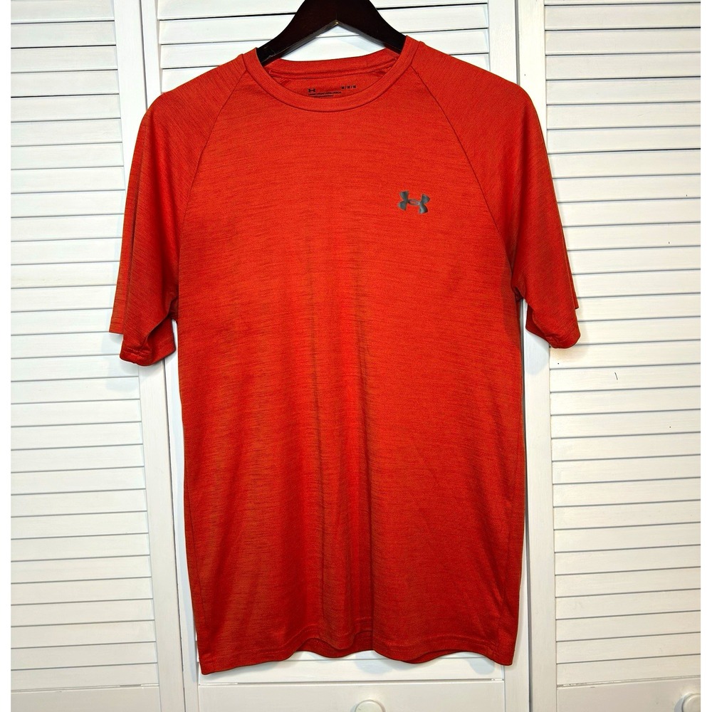 Under Armour Men’s M Orange Short Sleeve Athletic Performance Tee Raglan